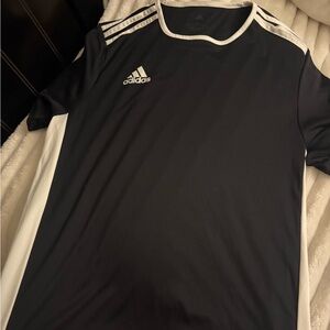 Adidas Men's Black and White Jersey